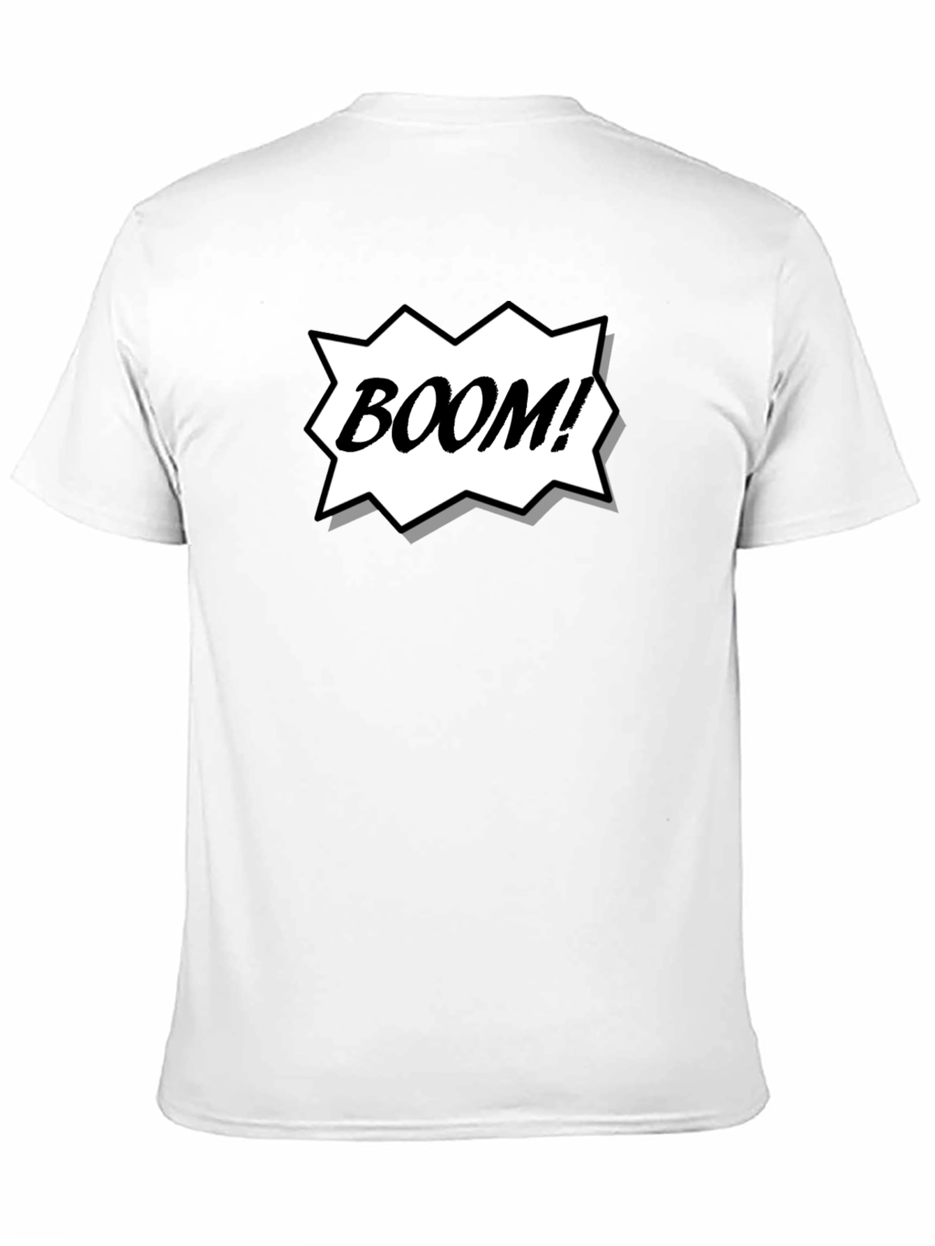 Camiseta Negra Estilo Cómic ¡BOOM!