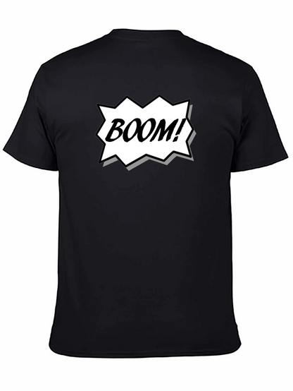 Camiseta Negra Estilo Cómic ¡BOOM!