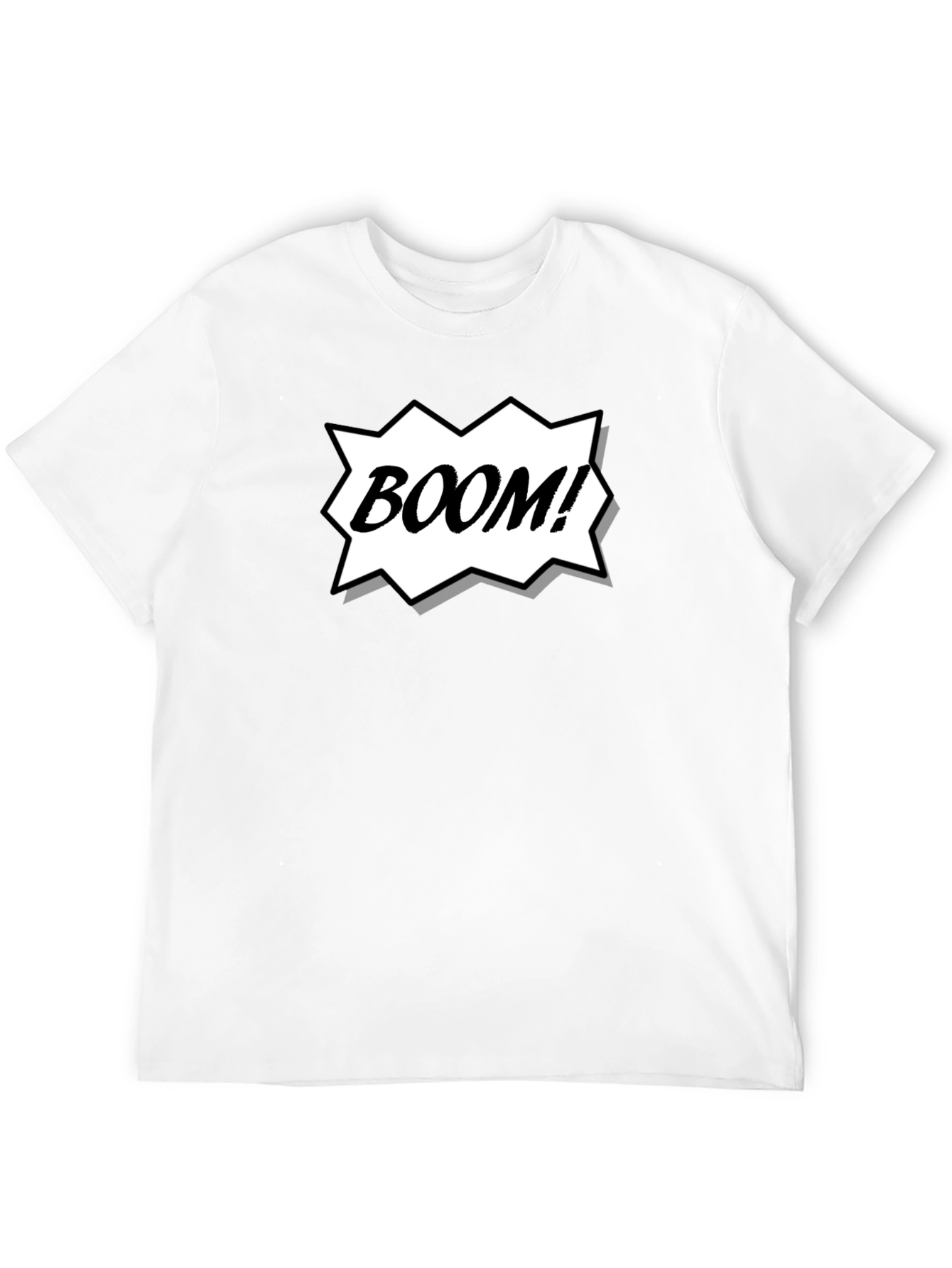 Camiseta Negra Estilo Cómic ¡BOOM!
