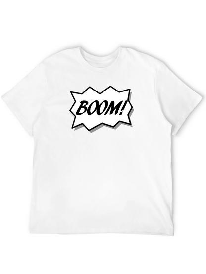 Camiseta Negra Estilo Cómic ¡BOOM!