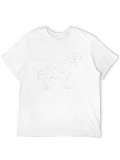 Camiseta Negra con Diseño de Dinosaurio T-Rex