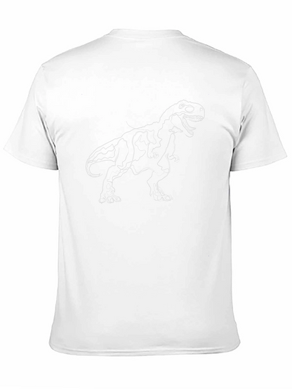 Camiseta Negra con Diseño de Dinosaurio T-Rex
