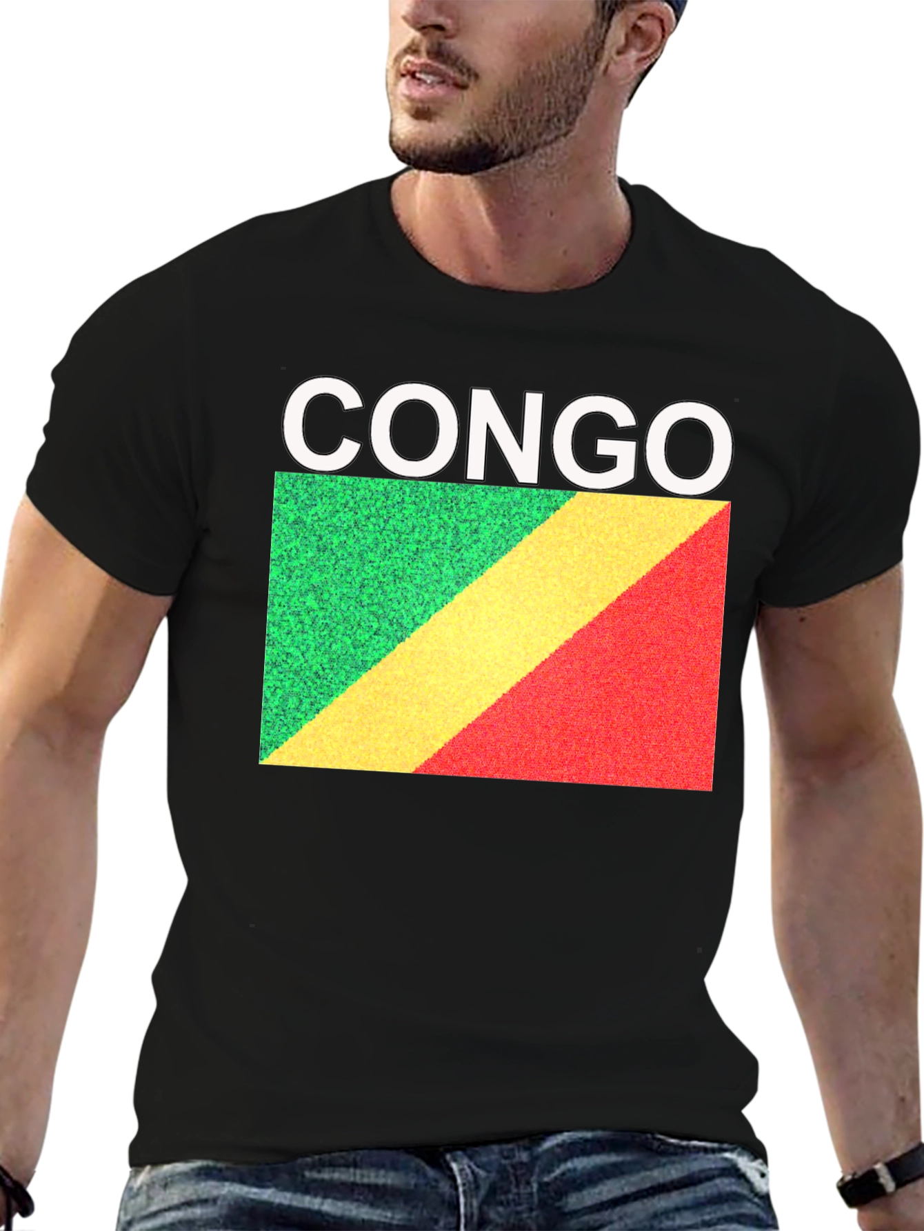 Camiseta Congo Bandera Diseño Único