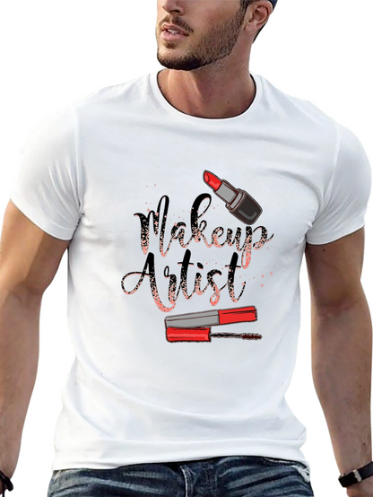 Camiseta Negra Diseño Artista de Maquillaje