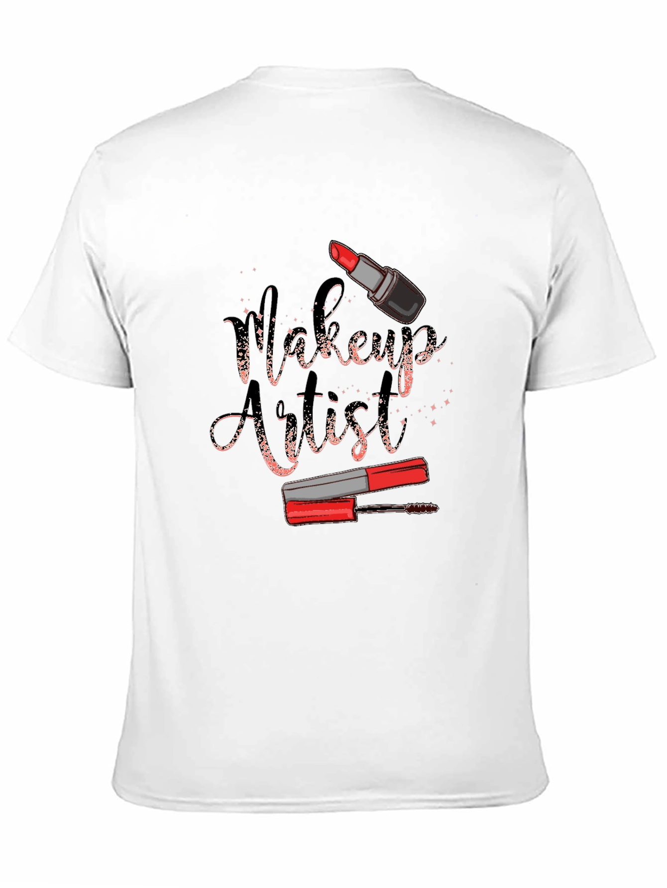 Camiseta Negra Diseño Artista de Maquillaje