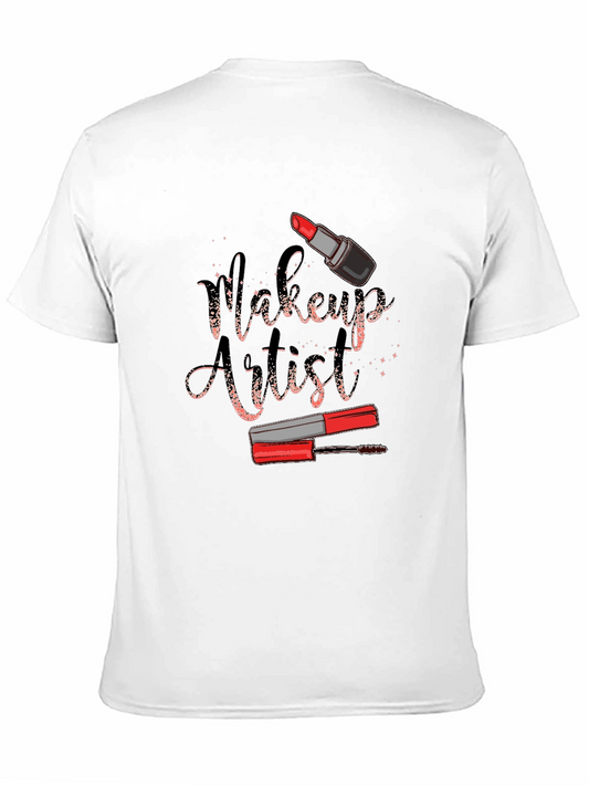 Camiseta Negra Diseño Artista de Maquillaje