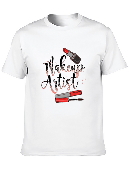 Camiseta Negra Diseño Artista de Maquillaje