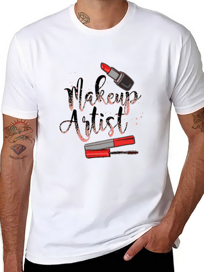 Camiseta Negra Diseño Artista de Maquillaje