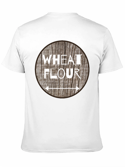 Camiseta Negra con Diseño de Harina de Trigo