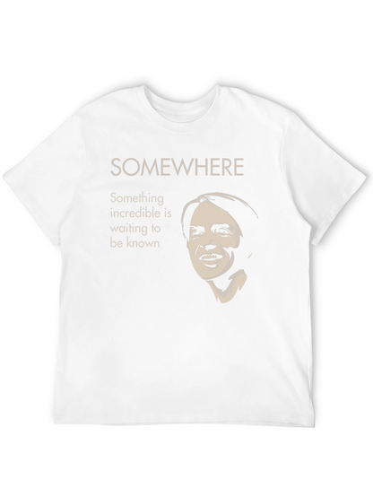 Camiseta Negra Inspiración Científica - Somewhere