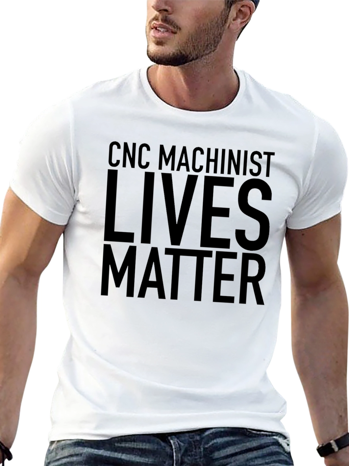Camiseta Negra CNC Machinist Lives Matter