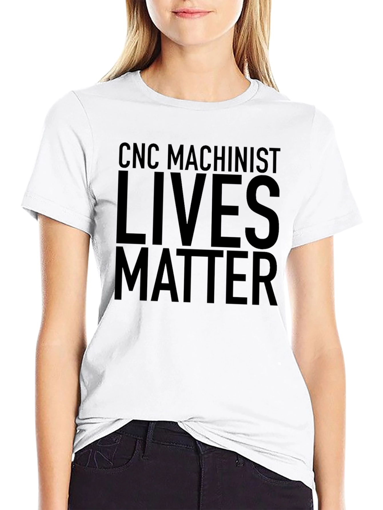 Camiseta Negra CNC Machinist Lives Matter