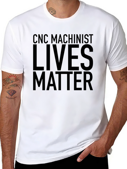 Camiseta Negra CNC Machinist Lives Matter