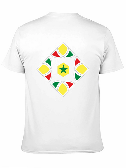 Camiseta Negra con Diseño Senegalés