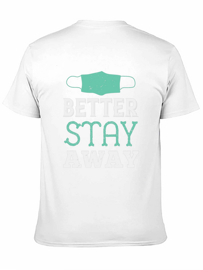 Camiseta Negra Mejor Mantente Alejado