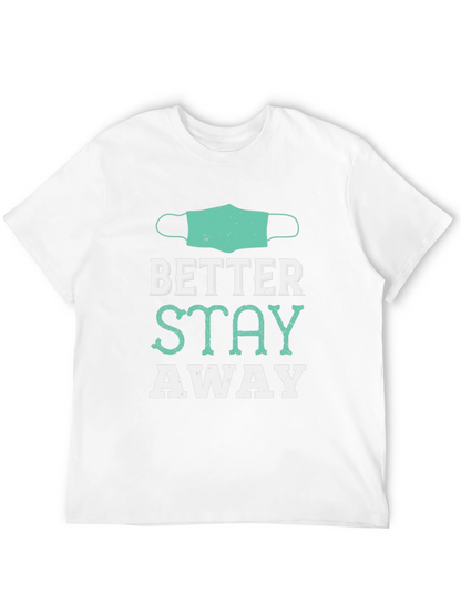Camiseta Negra Mejor Mantente Alejado