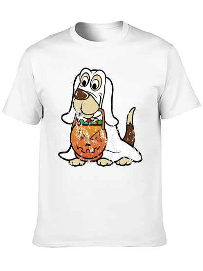 Camiseta Halloween Perro Disfraz Fantasma