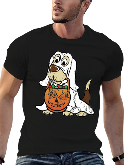 Camiseta Halloween Perro Disfraz Fantasma