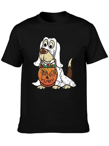 Camiseta Halloween Perro Disfraz Fantasma