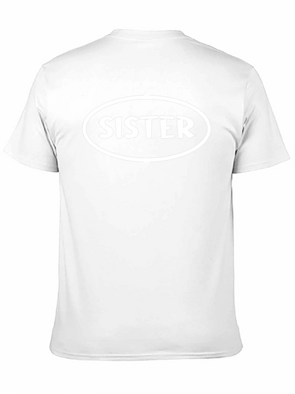 Camiseta Negra con Diseño Sister para Hombre