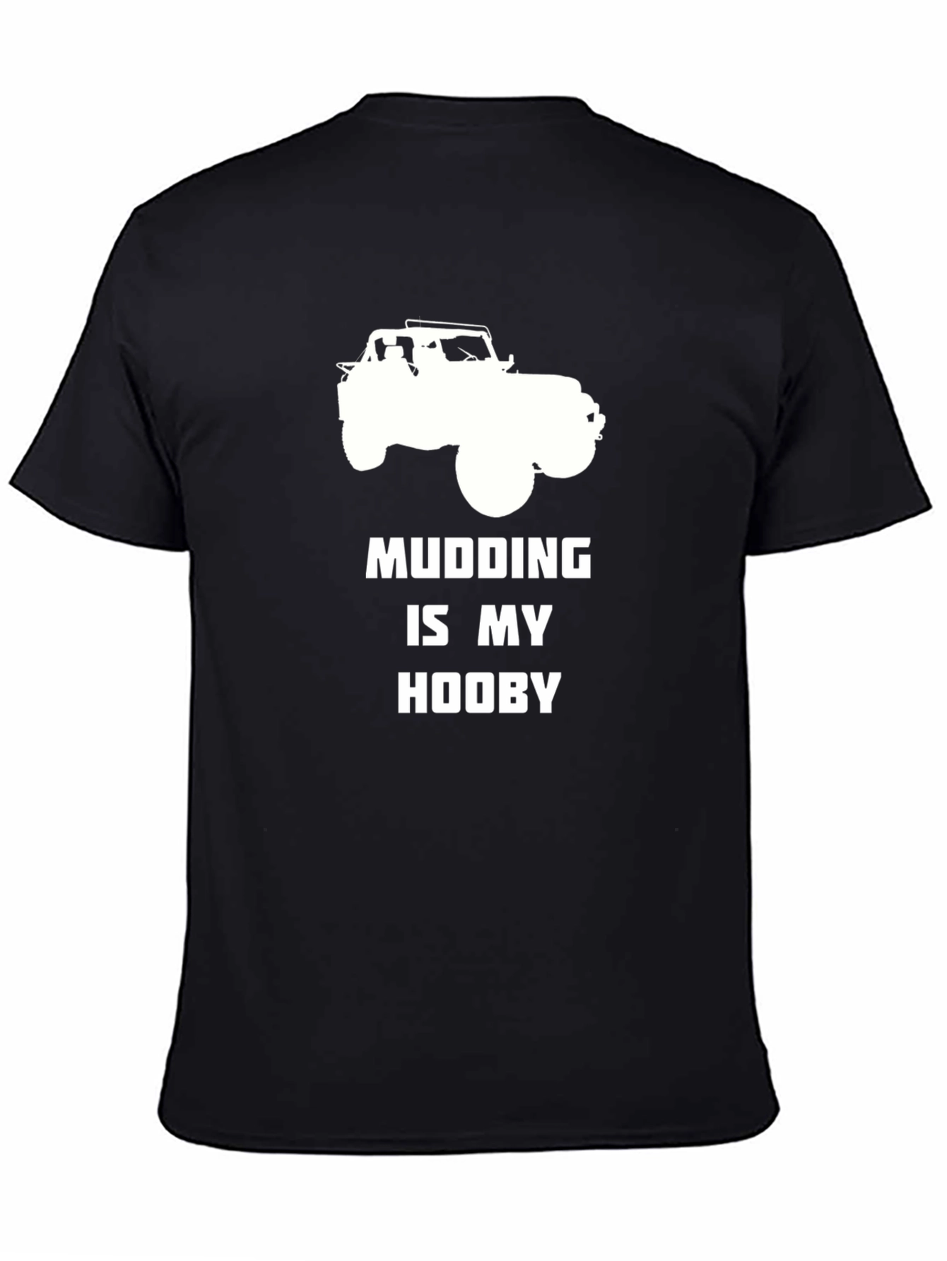 Camiseta Negra Mudding is My Hooby