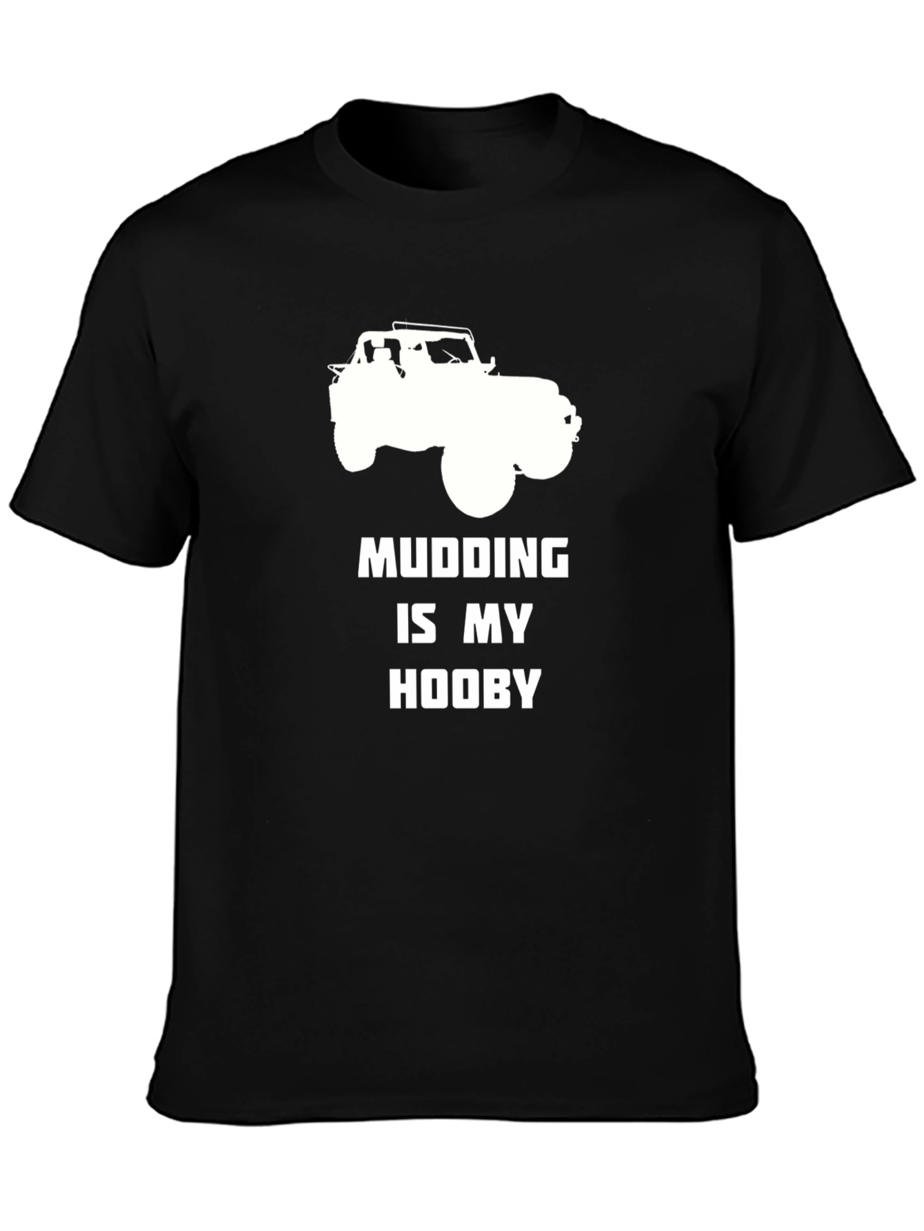 Camiseta Negra Mudding is My Hooby