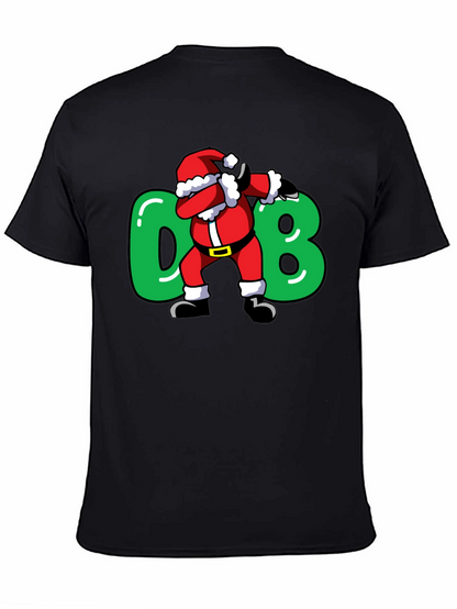 Camiseta Negra Navideña Santa Dab