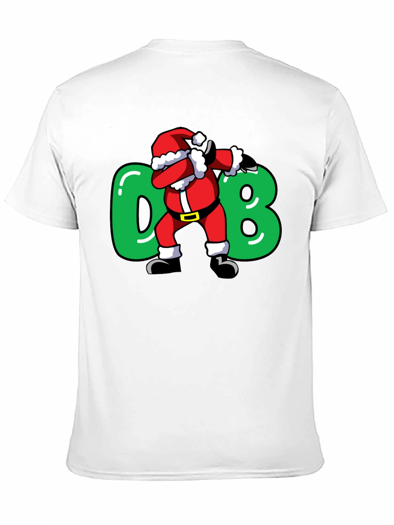 Camiseta Negra Navideña Santa Dab