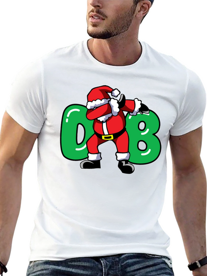 Camiseta Negra Navideña Santa Dab