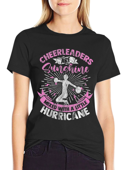 Camiseta Negra Cheerleaders Sunshine Hurricane