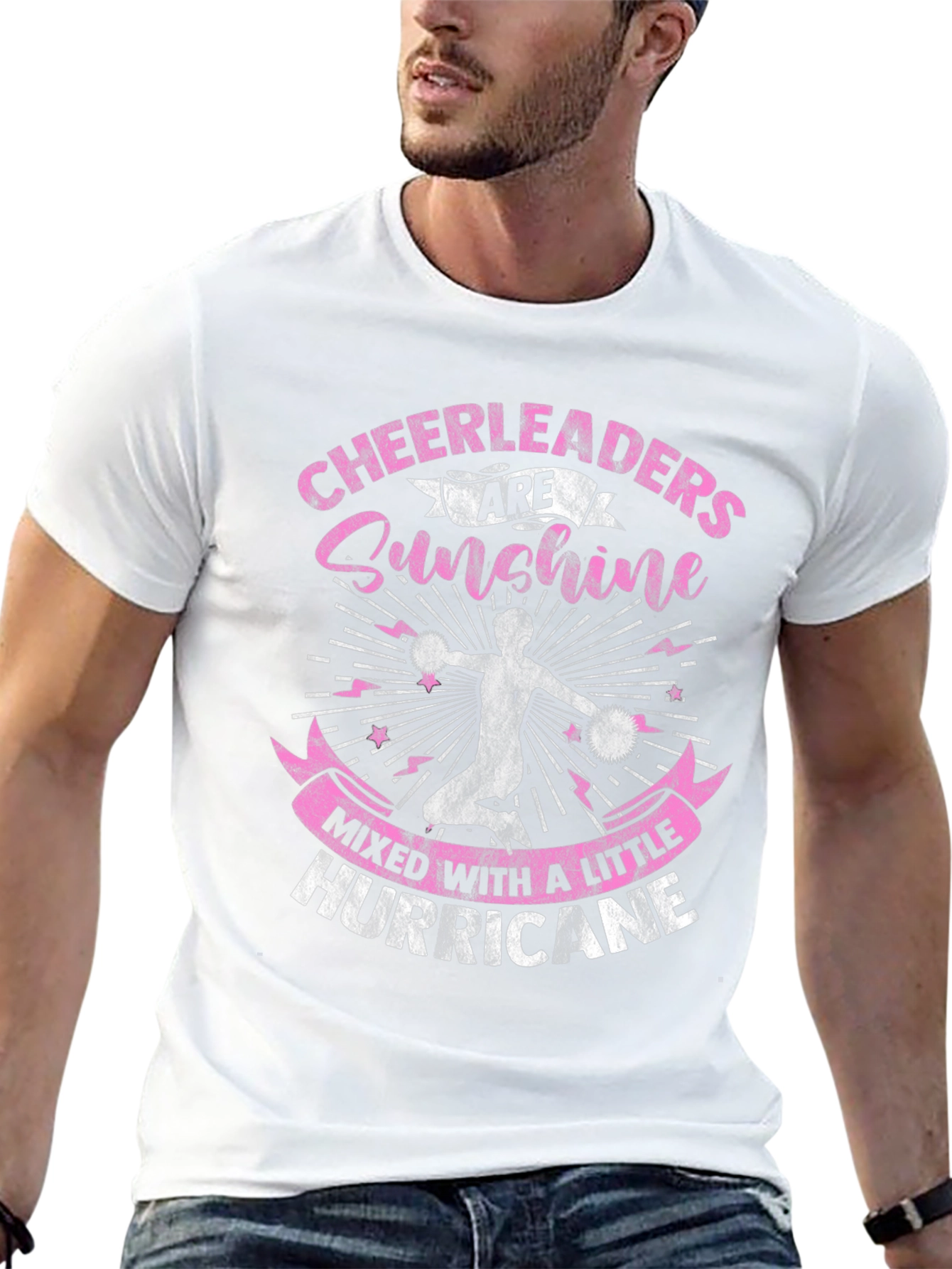 Camiseta Negra Cheerleaders Sunshine Hurricane