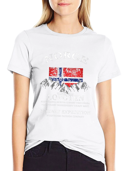 Camiseta Negra Norge Lofoten Expedition