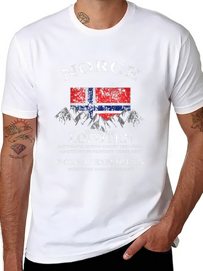 Camiseta Negra Norge Lofoten Expedition