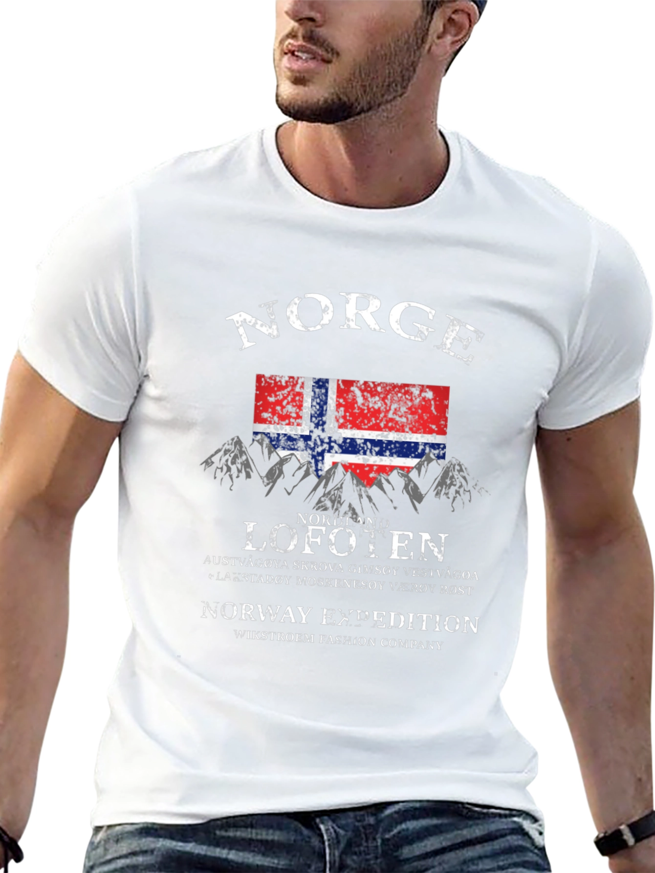 Camiseta Negra Norge Lofoten Expedition