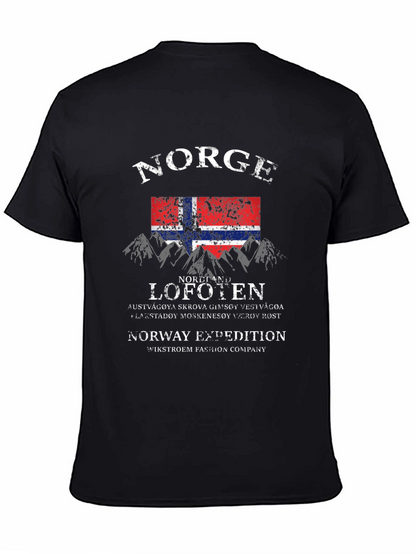 Camiseta Negra Norge Lofoten Expedition