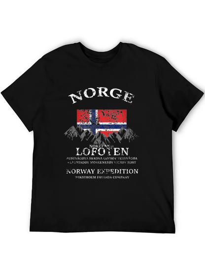 Camiseta Negra Norge Lofoten Expedition