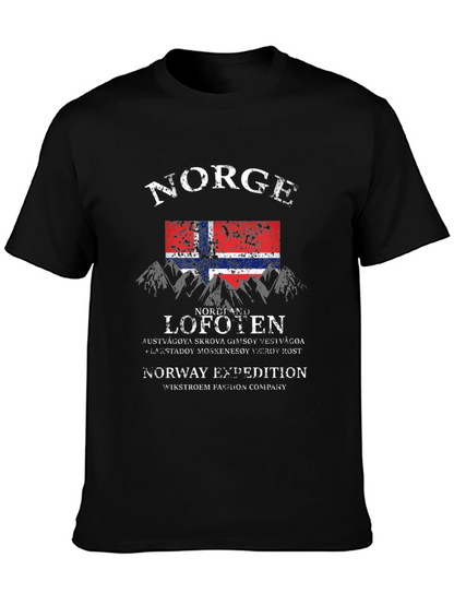 Camiseta Negra Norge Lofoten Expedition