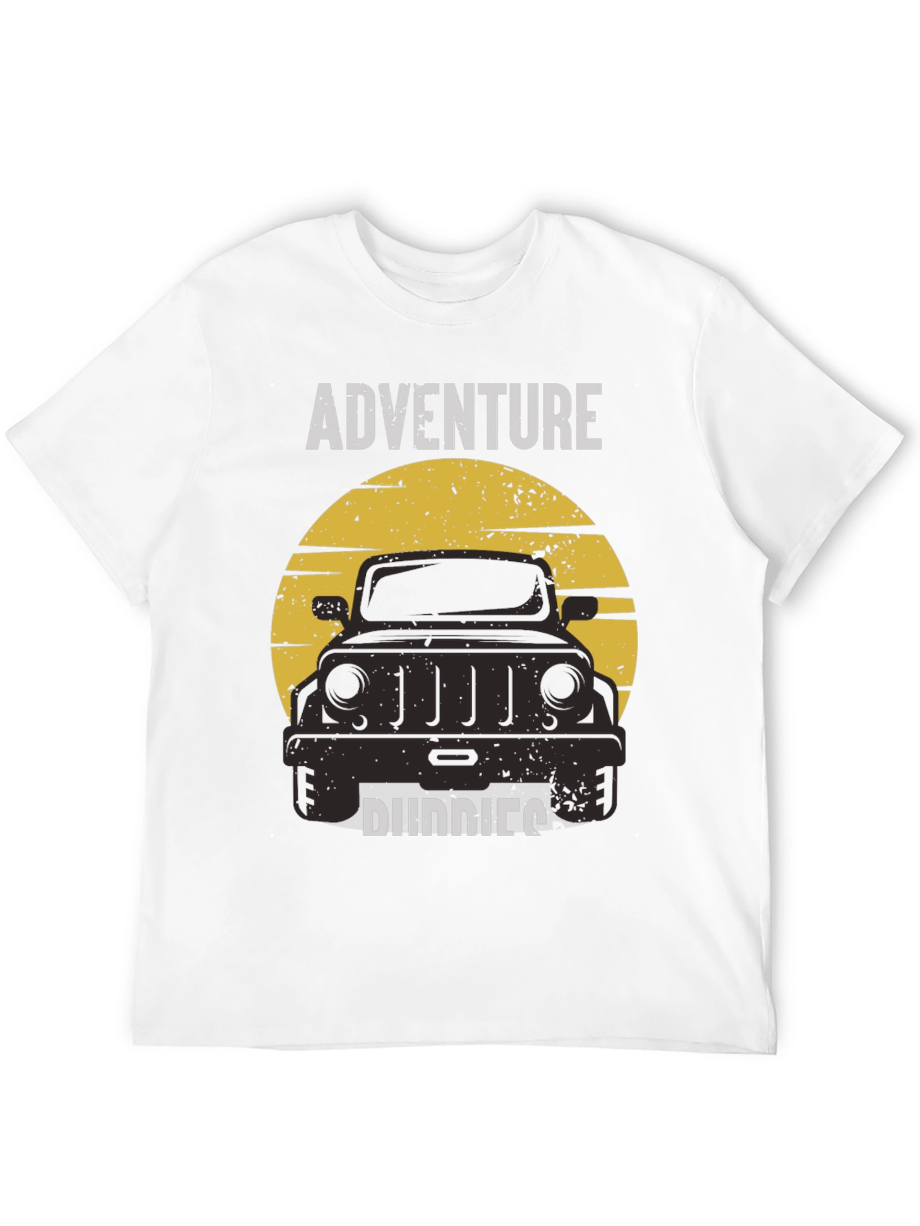 Camiseta Negra: Aventura y Compañeros Todoterreno