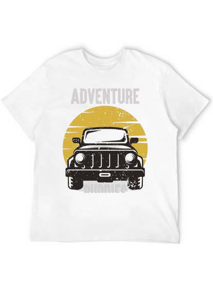 Camiseta Negra: Aventura y Compañeros Todoterreno