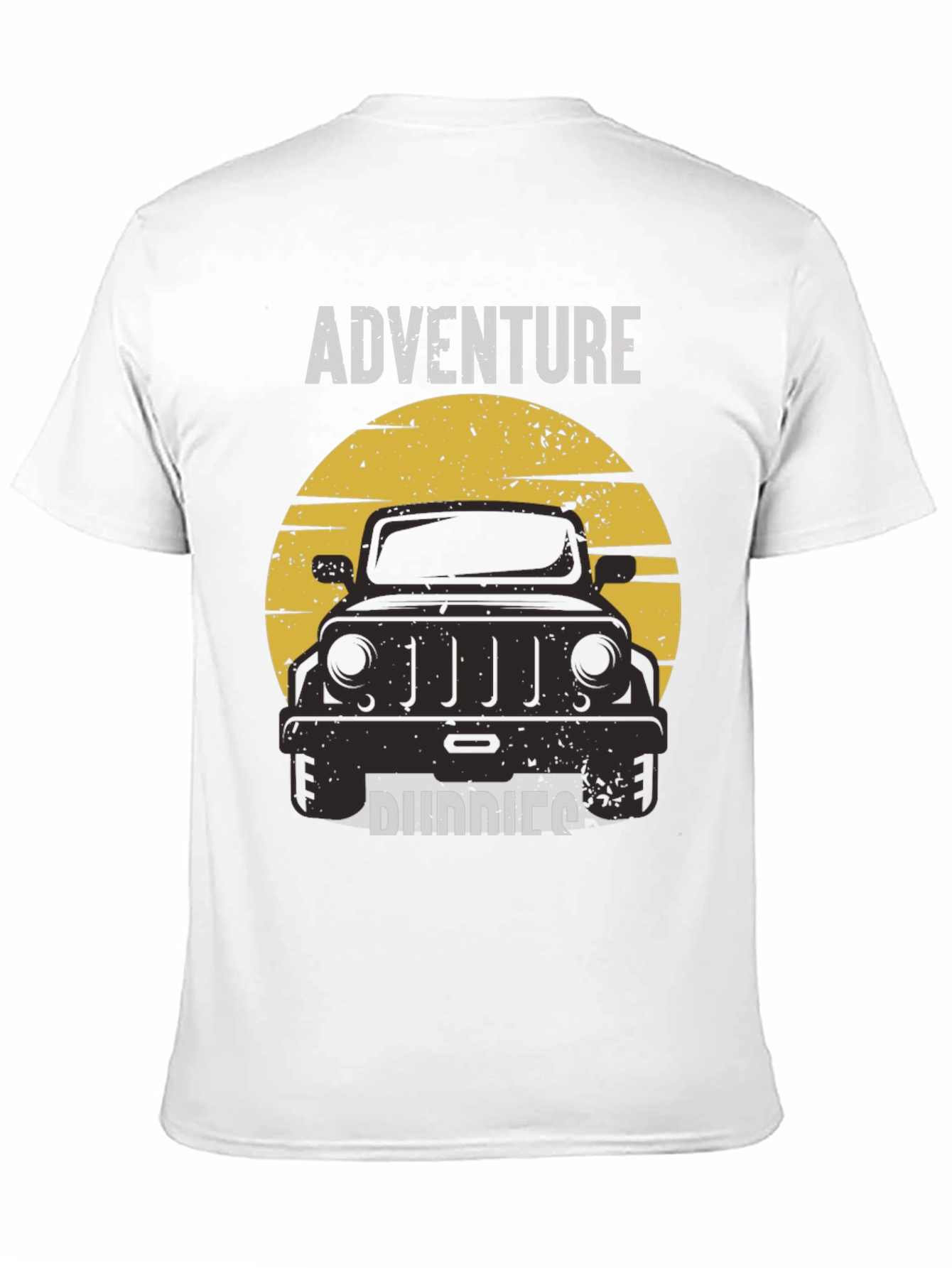 Camiseta Negra: Aventura y Compañeros Todoterreno