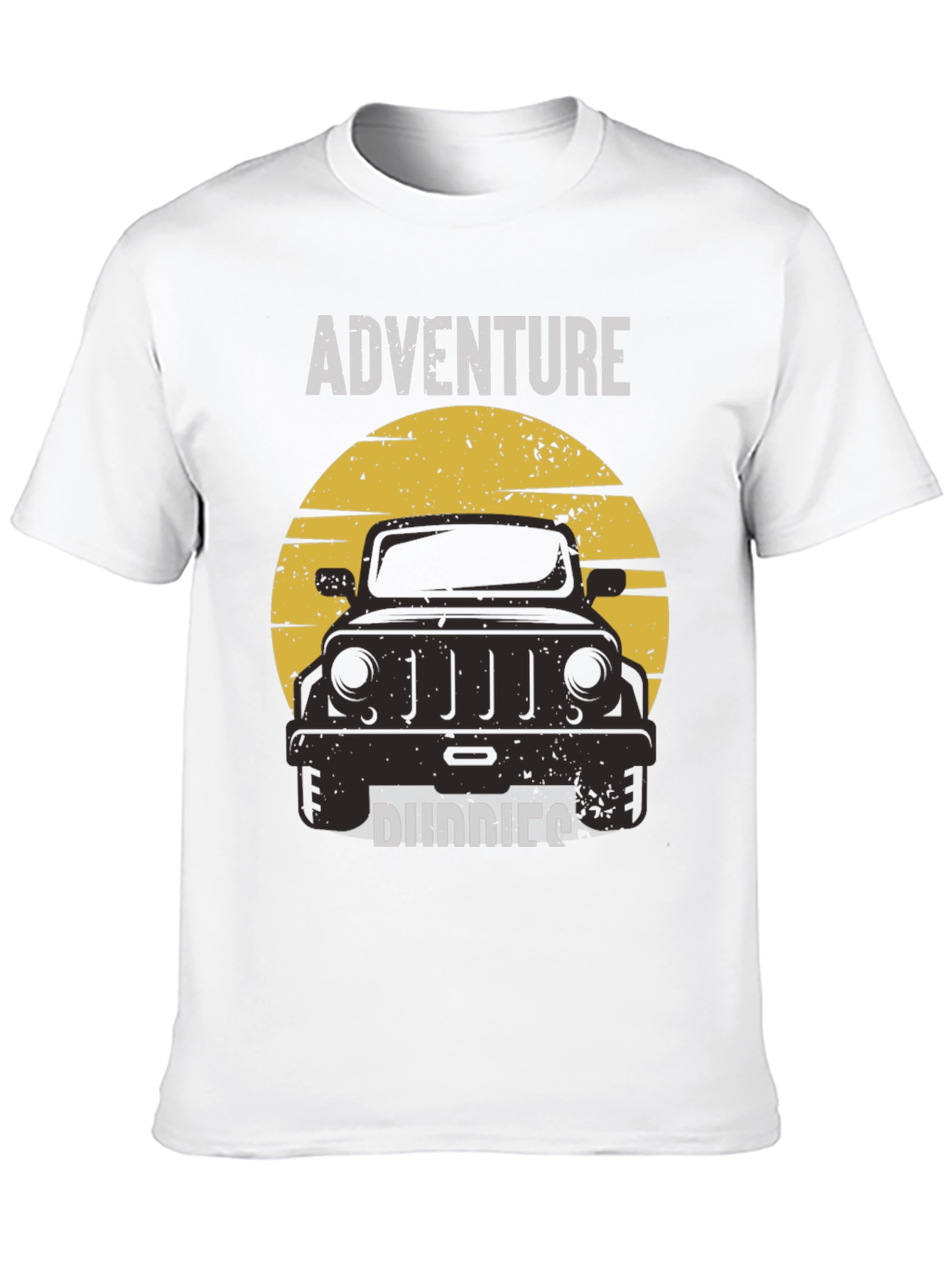 Camiseta Negra: Aventura y Compañeros Todoterreno