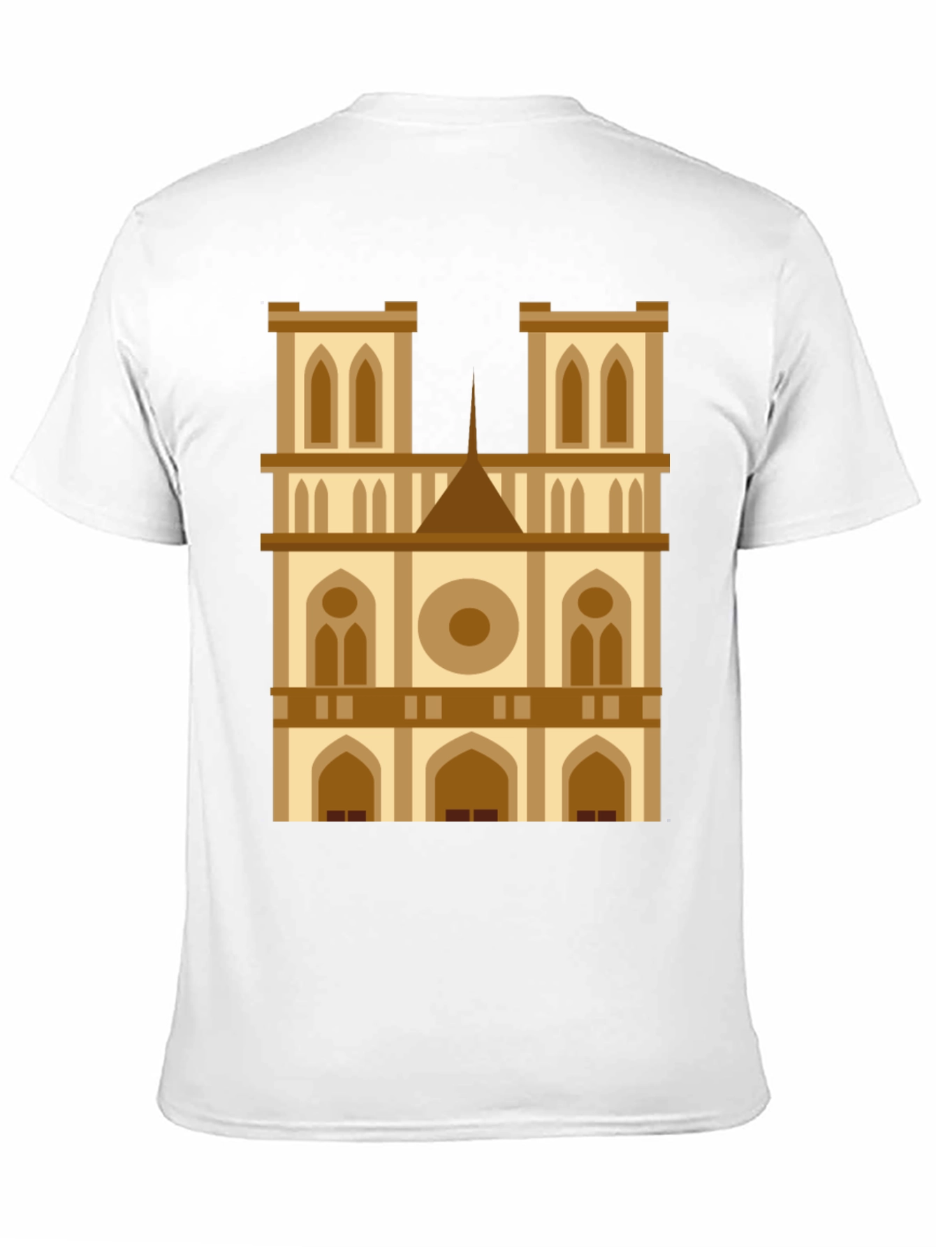 Camiseta Negra con Diseño de Catedral