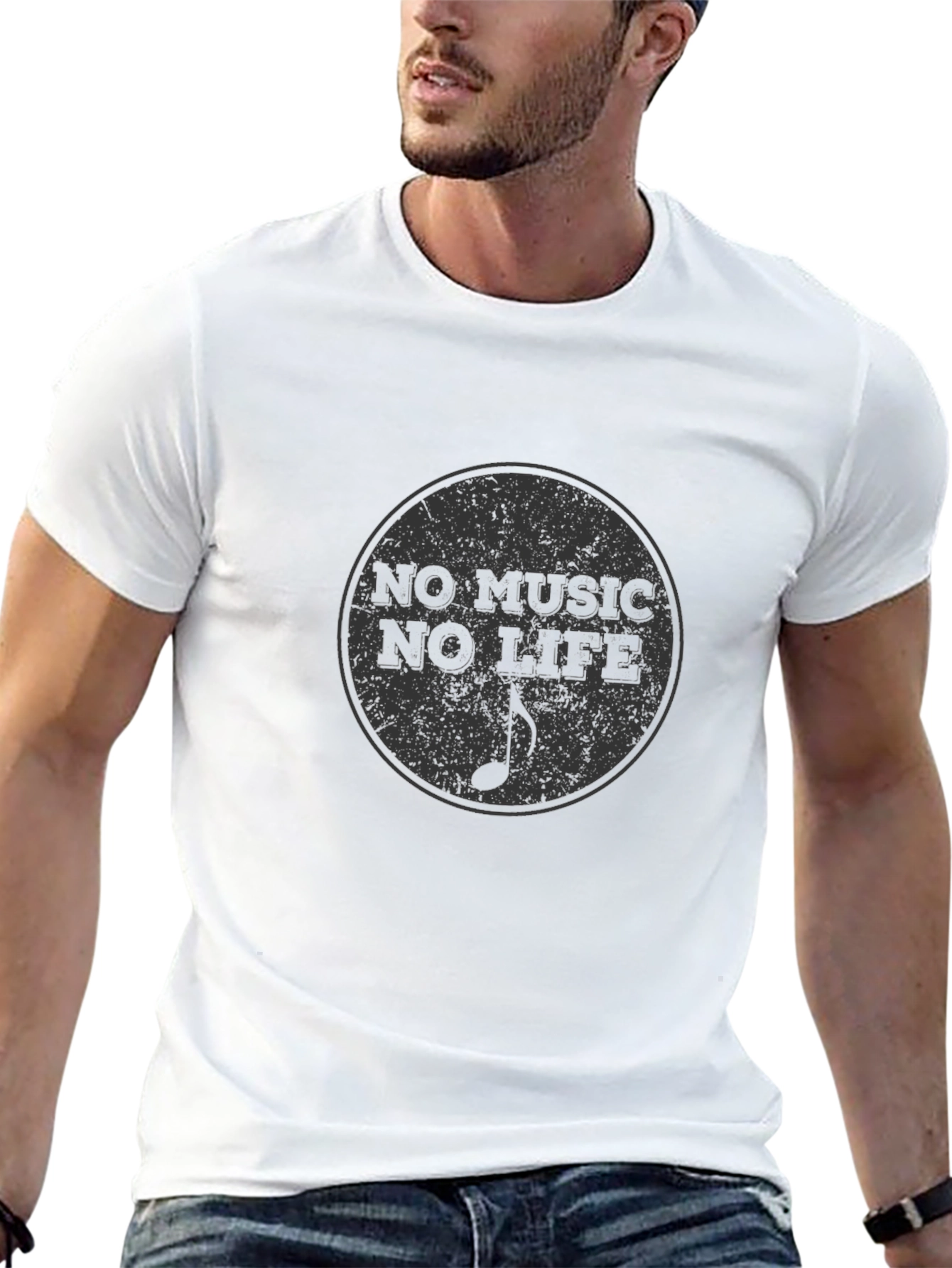 Camiseta Negra No Music No Life