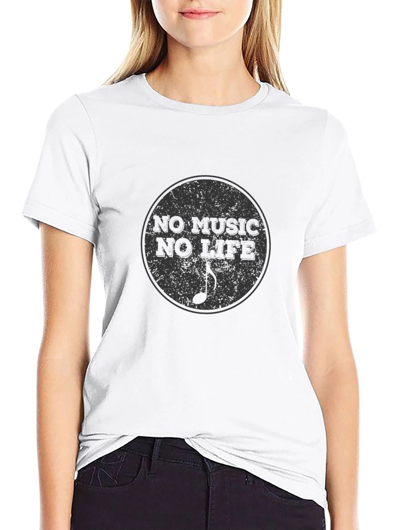 Camiseta Negra No Music No Life