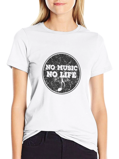 Camiseta Negra No Music No Life