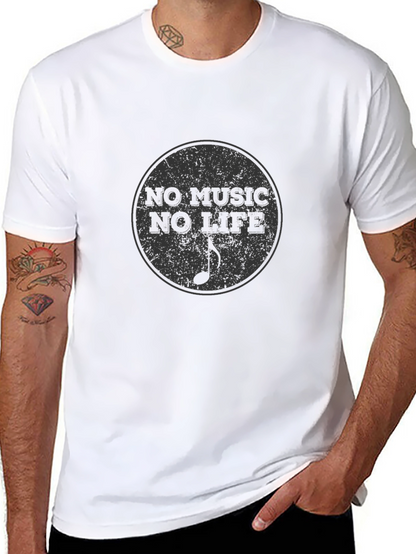 Camiseta Negra No Music No Life