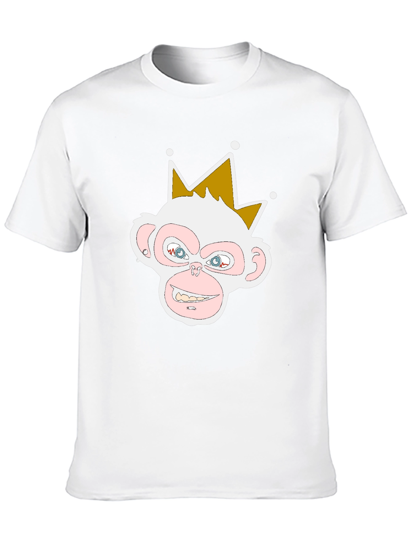 Camiseta Negra con Diseño de Mono Rey