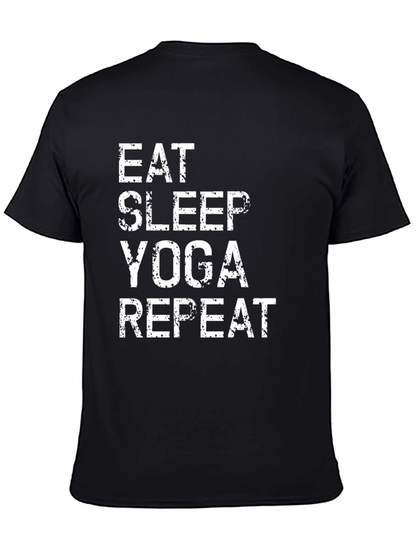 Camiseta Yoga: Come Duerme Yoga Repite - Algodón