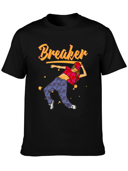 Camiseta Negra con Diseño de Bailarina Breaker