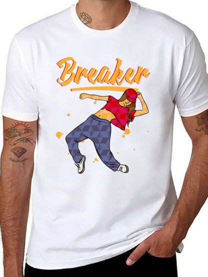 Camiseta Negra con Diseño de Bailarina Breaker